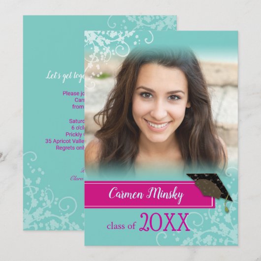 Fotoaankondiging vers Afstuderen Kaart (Voorkant / Achterkant)