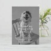 Fotoaankondiging voor ooit familiepad adoptie kaart (Staand voorkant)