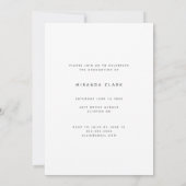 Fotoaankondiging waterverf Elegant afstuderen Kaart (Achterkant)