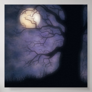 Fotoachtergrond Halloween Nite Poster