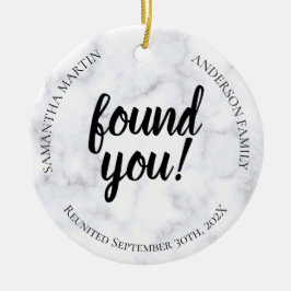 Fotoadoptie reunion keramisch Ornament