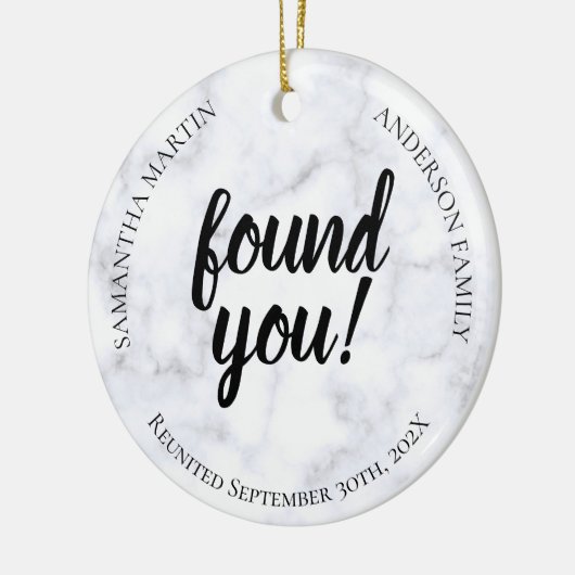 Fotoadoptie reunion keramisch Ornament (Links)