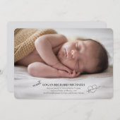 Fotoadoptiemededeling naar eer en geweten kaart (Voorkant / Achterkant)