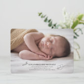 Fotoadoptiemededeling naar eer en geweten kaart (Staand voorkant)