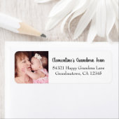 Fotoadres voor beste grootmoeder etiket (Insitu)