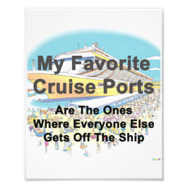 FOTOAFDRUK - Mijn favoriete cruisehavens Foto Afdruk