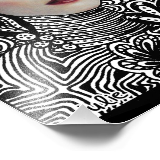 Fotoafdrukken met schuin gezicht foto afdruk (Hoek)