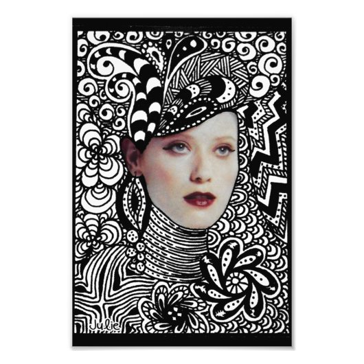 Fotoafdrukken met schuin gezicht foto afdruk (Voorkant)