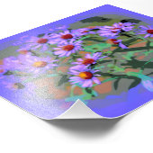 Fotoafdrukken paarse asters foto afdruk (Hoek)