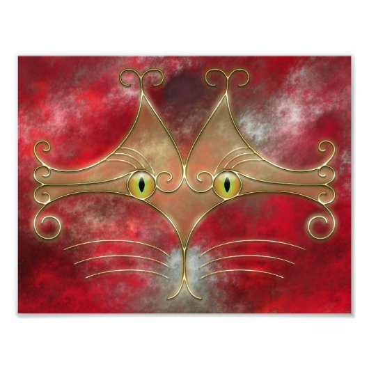 Fotoafdrukken van katten foto afdruk (Voorkant)