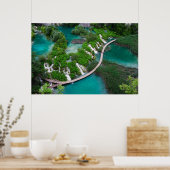 Fotoafdrukken van meren en watervallen. Plitvice K Poster (Keuken)