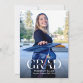 Fotoafstudeerfeest Uitnodiging aankondiging (Voorkant)