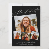 Fotoafstudeerfeest Uitnodiging aankondiging (Voorkant)