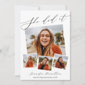 Fotoafstudeerfeest Uitnodiging aankondiging (Voorkant)