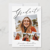 Fotoafstudeerfeest Uitnodiging aankondiging (Voorkant)
