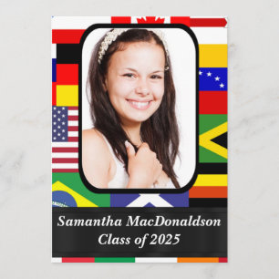 Fotoafstuderen internationale vlaggen kaart