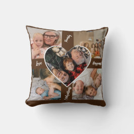 Fotoalbum Collage Sierkussen, gepersonaliseerd Kussen