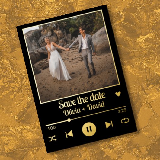 Fotoalbum Hoesje Muziek Afspeellijst De datum opsl Folie Uitnodiging