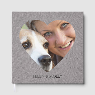 Fotoalbumboek van oma en hond gastenboek