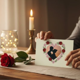 Fotoansichtkaart Gepersonaliseerd – Hart Briefkaart