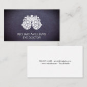 fotoapparatuur | oogarts | leer visitekaartje (Voorkant / Achterkant)