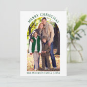 FotoArch Merry KerstGreen Pset Feestdagenkaart (Staand voorkant)
