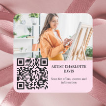 Fotoartiest ontwerper QR code business