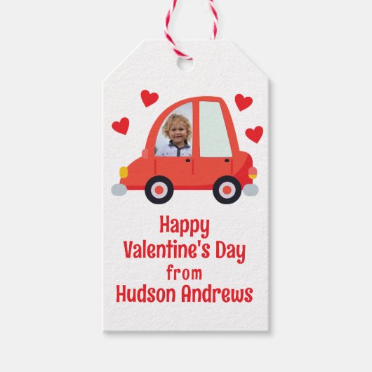 Fotoauto Valentijnsdag Gift Labels Cadeaulabel (Voorkant)
