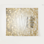 Fotobackdrop 40ste verjaardag gouden glitters lich wandkleed (Voorkant (horizontaal))