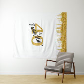 Fotobackdrop booth 40 en Fantastic Party Goud Wandkleed (In Situ (horizontaal))