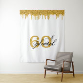 Fotobackdrop Feest 60 Zestig Verjaardag 60ste Wandkleed (In situ)