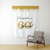 Fotobackdrop Fotohokje 60 Zestig Verjaardag 60ste Wandkleed (In situ)