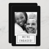 Fotobadge | Aankondiging Verloving | KAART | B (Voorkant / Achterkant)