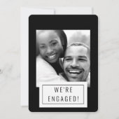 Fotobadge | Aankondiging Verloving | KAART | B (Voorkant)