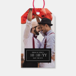 Fotobadge | De datum opslaan | Cadeau Label Cadeaulabel