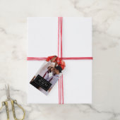 Fotobadge | De datum opslaan | Cadeau Label Cadeaulabel (Met Touw)