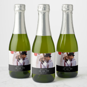 Fotobadge De datum opslaan ETIKET MINI-FLES