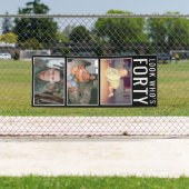 Fotobanner 40e verjaardag spandoek (Insitu)