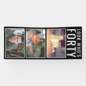 Fotobanner 40e verjaardag spandoek (Horizontaal)