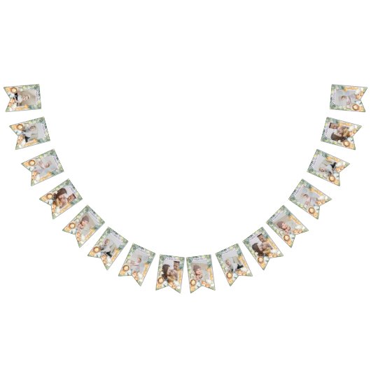 Fotobanner voor oerwouden voor 1 verjaardag vlaggetjes (Alle)