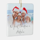 Fotobedekking 1 kerst Australië Names Year Keramisch Ornament (Rechts)