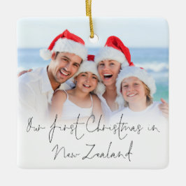 Fotobedekking 1-kerst Nieuw-Zeelands jaar Keramisch Ornament