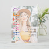 Fotobedekking HOOFDSTUK (elke leeftijd) Birthday P Kaart (Staand voorkant)