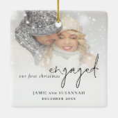 Fotobedekking Manuscript Names 1st Geëngageerd Ker Keramisch Ornament (Achterkant)