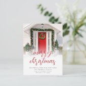 Fotobedekking Merry Kerstscript Nieuw startpunt Feestdagenkaart (Staand voorkant)