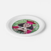 Fotobedekking - Modern Gefeliciteerd Afstuderen Papieren Bordje (Gekanteld)