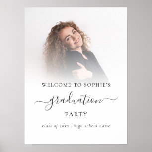 Fotobedekking Welkom bij Graduation Party Poster