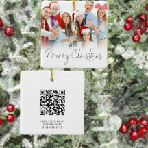 Fotobedrijf QR Code Merry Kerstcadeautje weggooien
