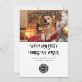 Fotobedrijf Warm en Fuzzy Vet Tech Pet Feestdagenkaart (Voorkant)