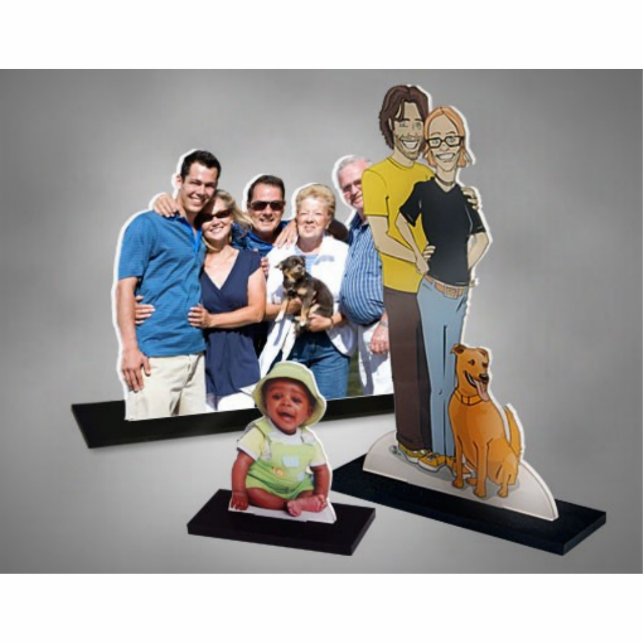 Fotobeelden! Staand Fotobeeldje (Voorkant)